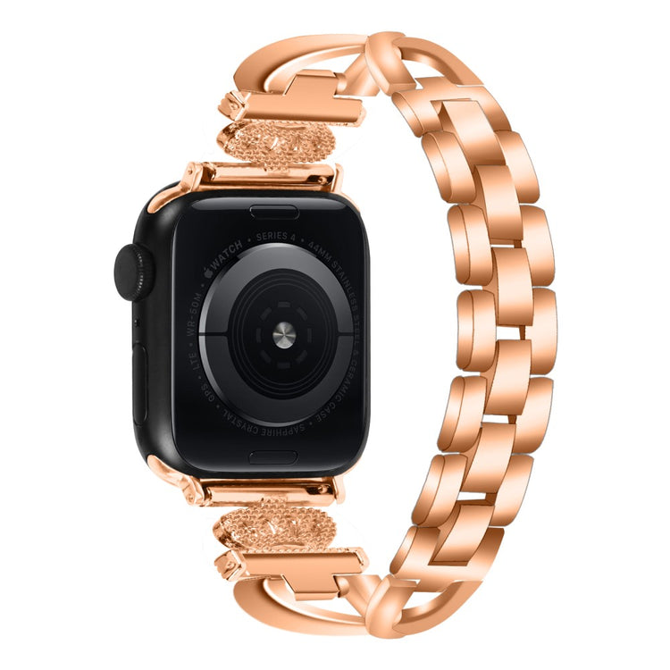 Meget Skøn Metal Og Rhinsten Universal Rem passer til Apple Smartwatch - Pink#serie_2