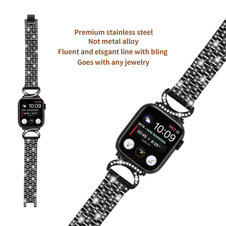 Metal Cover passer til Apple Watch Series 1-3 42mm - Sort#serie_1