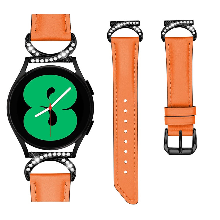 Vildt Flot Kunstlæder Universal Rem passer til Samsung Smartwatch - Orange#serie_1