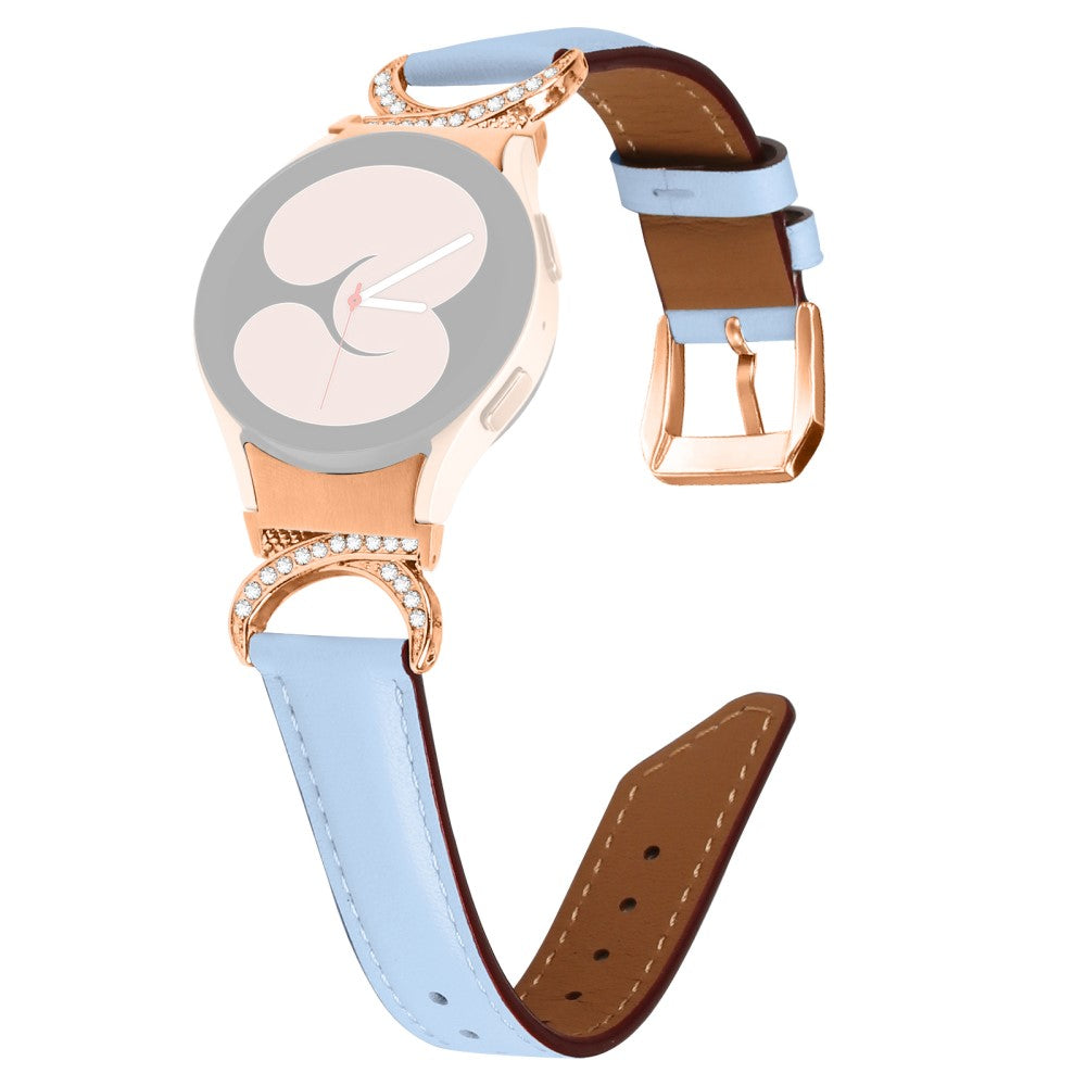 Super Skøn Kunstlæder Universal Rem passer til Samsung Smartwatch - Blå#serie_4