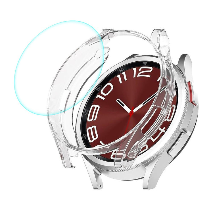HAT PRINCE Samsung Galaxy Watch 6 Classic (43mm) clear cover with 0.2mm tempered glass#serie_1