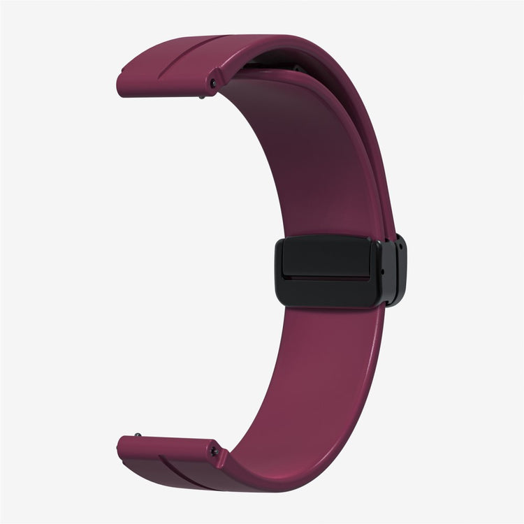 Helt Vildt Sejt Silikone Universal Rem passer til Smartwatch - Rød#serie_8