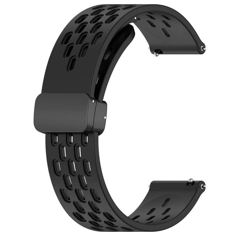 Vildt Smuk Metal Og Silikone Universal Rem passer til Smartwatch - Sort#serie_1