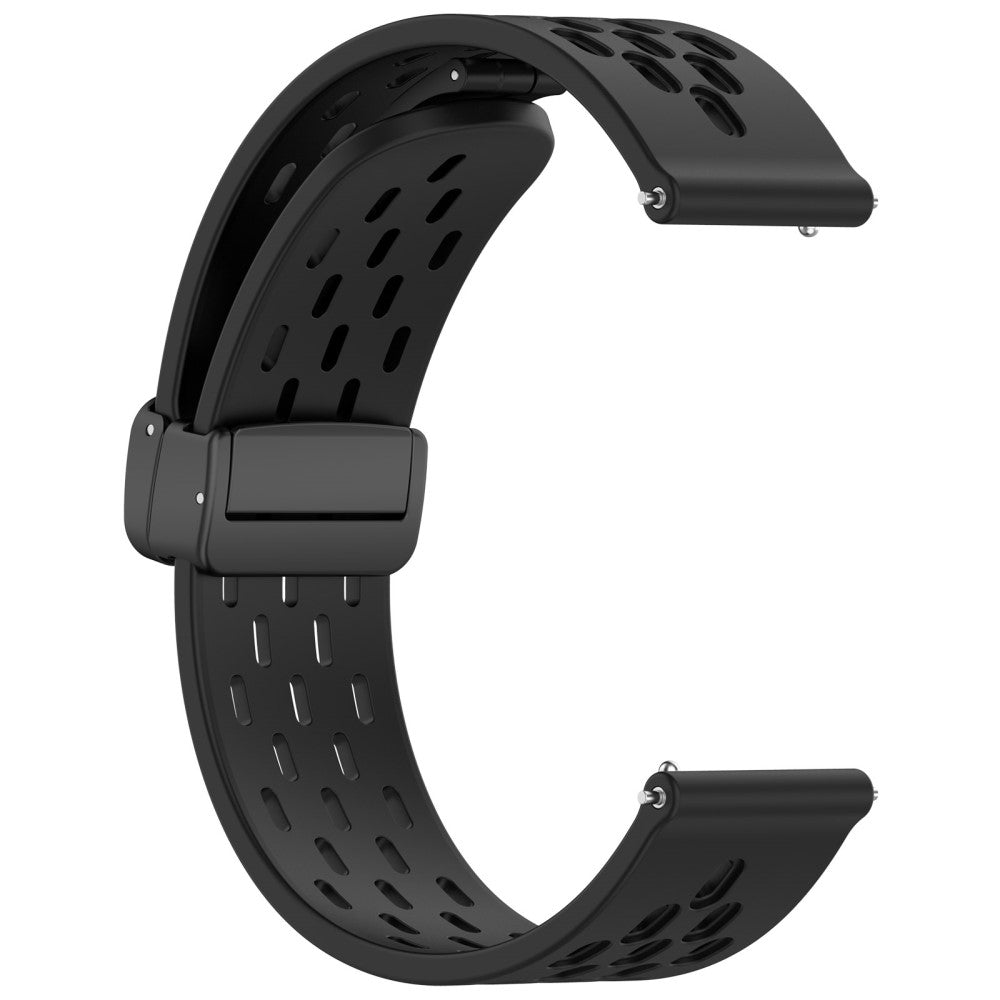 Vildt Smuk Metal Og Silikone Universal Rem passer til Smartwatch - Sort#serie_1
