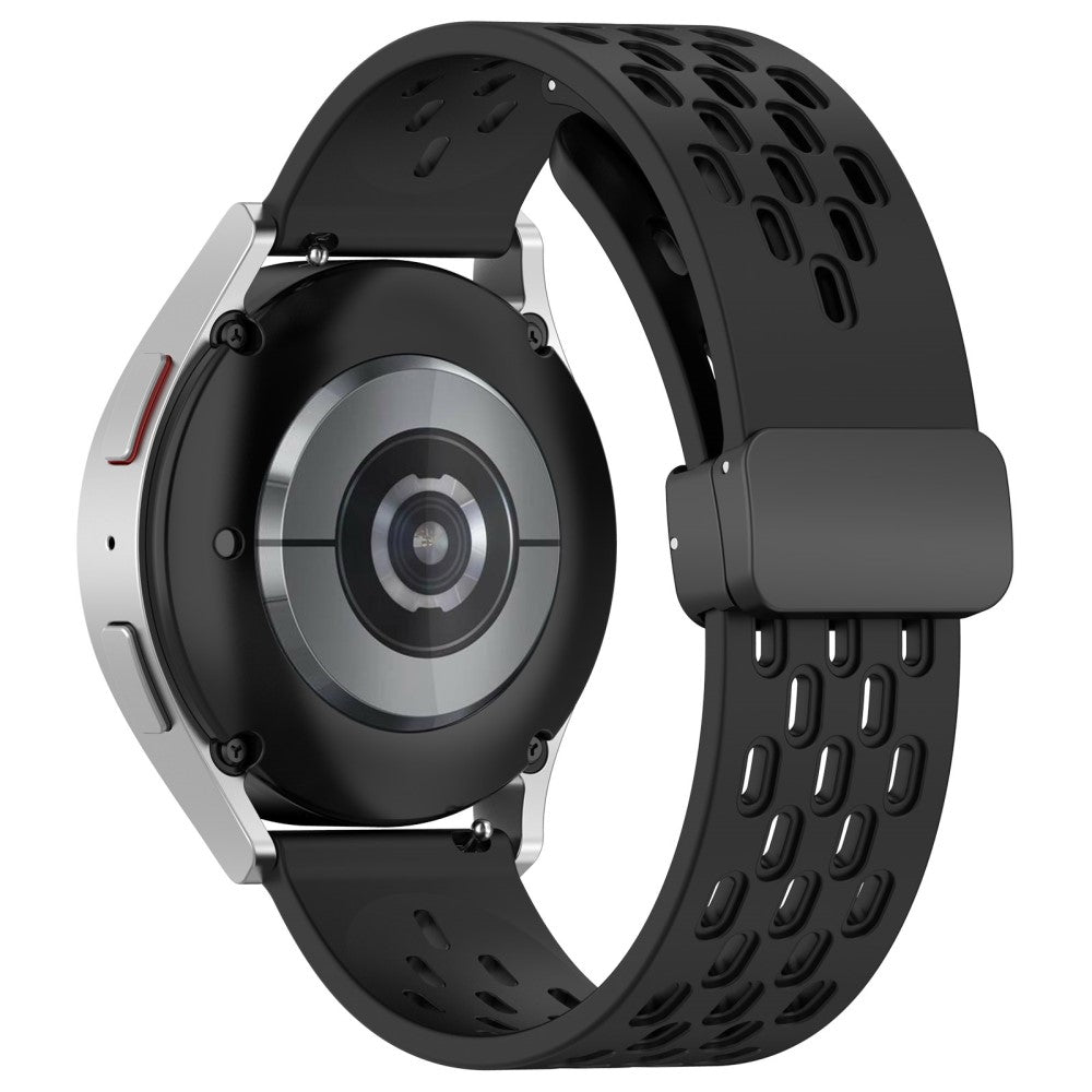 22mm simple silicone strap for Samsung and Huawei watch - Black#serie_1