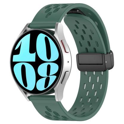 Vildt Smuk Metal Og Silikone Universal Rem passer til Smartwatch - Grøn#serie_11