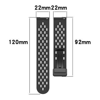 22mm simple silicone strap for Samsung and Huawei watch - Space Grey#serie_13