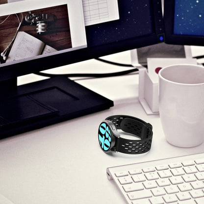 Vildt Smuk Metal Og Silikone Universal Rem passer til Smartwatch - Hvid#serie_15