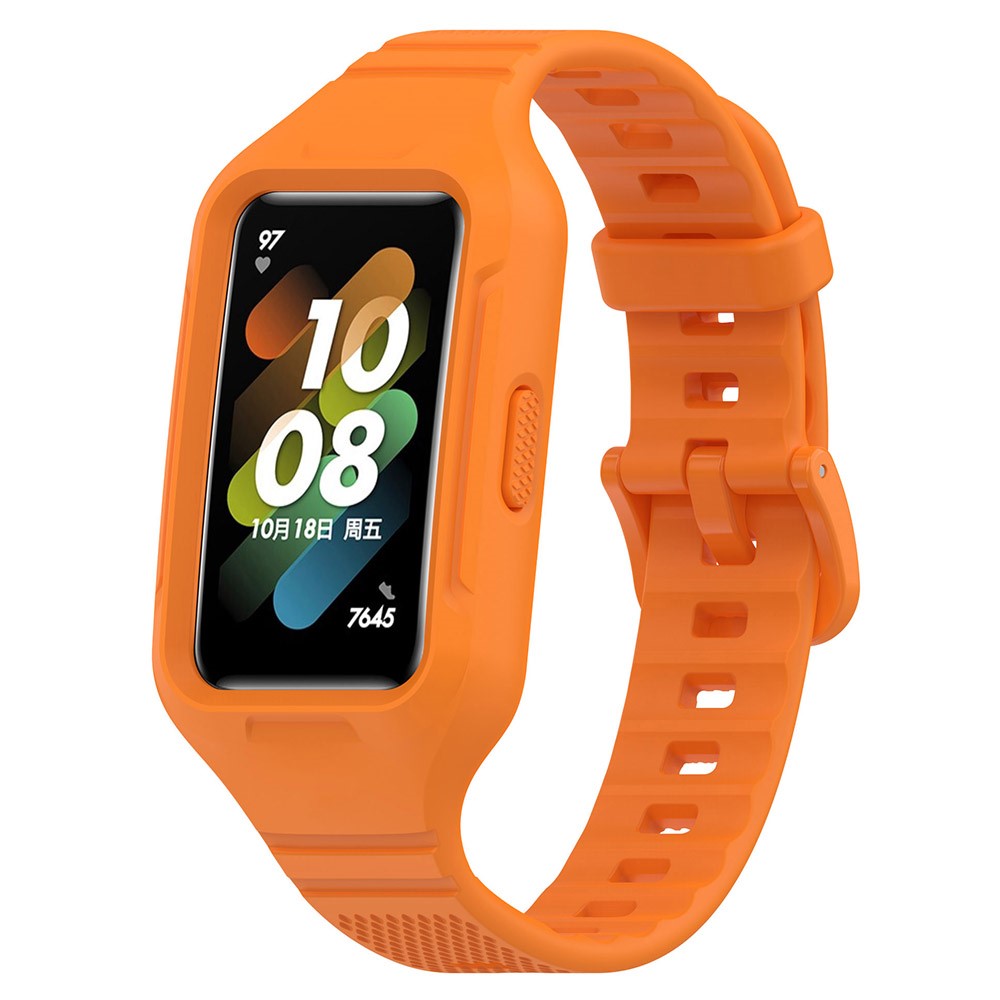 Helt Vildt Slidstærk Silikone Universal Rem passer til Smartwatch - Orange#serie_3