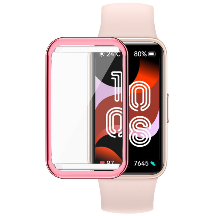 Rigtigt Flot Silikone Cover passer til Huawei Band 8 - Pink#serie_1