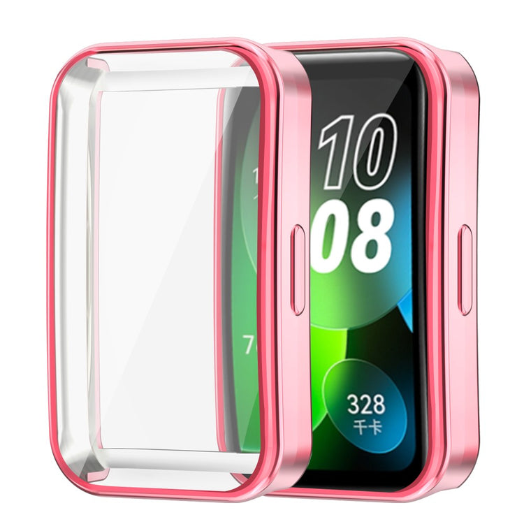 Rigtigt Flot Silikone Cover passer til Huawei Band 8 - Pink#serie_1