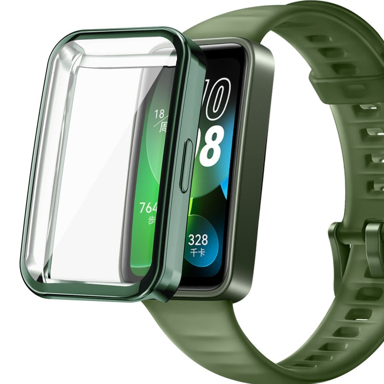 Rigtigt Flot Silikone Cover passer til Huawei Band 8 - Grøn#serie_2