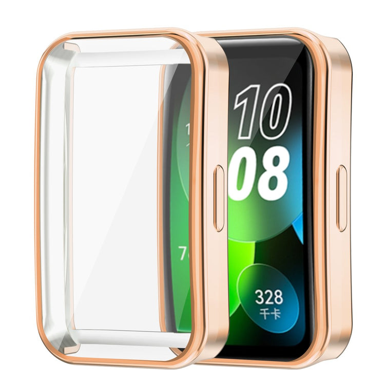 Rigtigt Flot Silikone Cover passer til Huawei Band 8 - Pink#serie_4