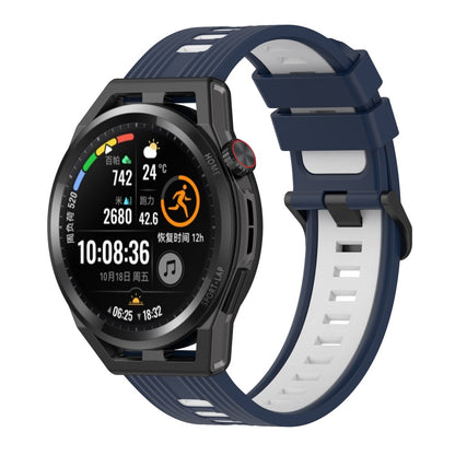 Smuk Metal Og Silikone Universal Rem passer til Smartwatch - Blå#serie_1