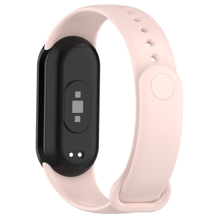 Super Fed Silikone Rem passer til Xiaomi Smart Band 8 - Pink#serie_12