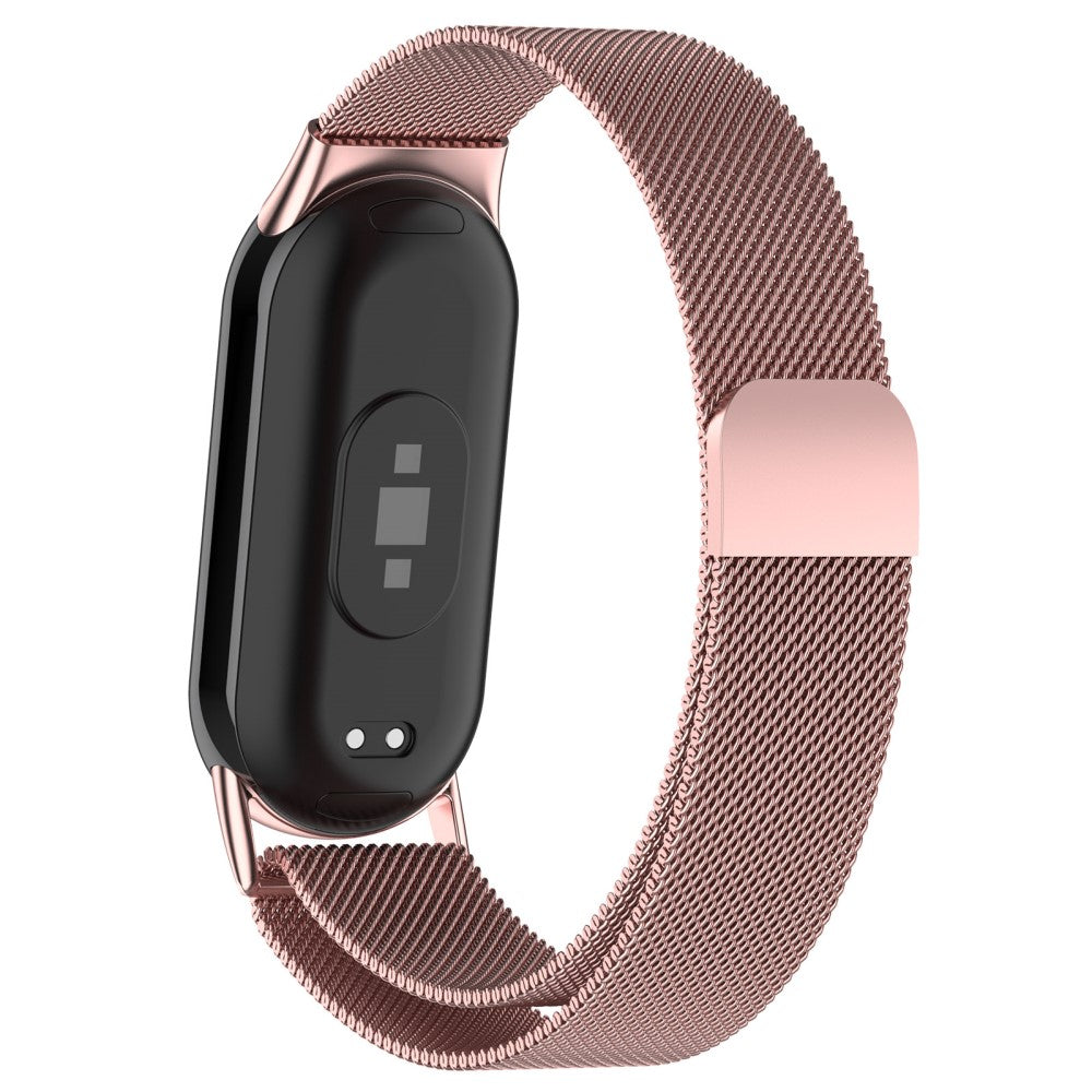 Vildt Nydelig Metal Rem passer til Xiaomi Smart Band 8 - Pink#serie_3