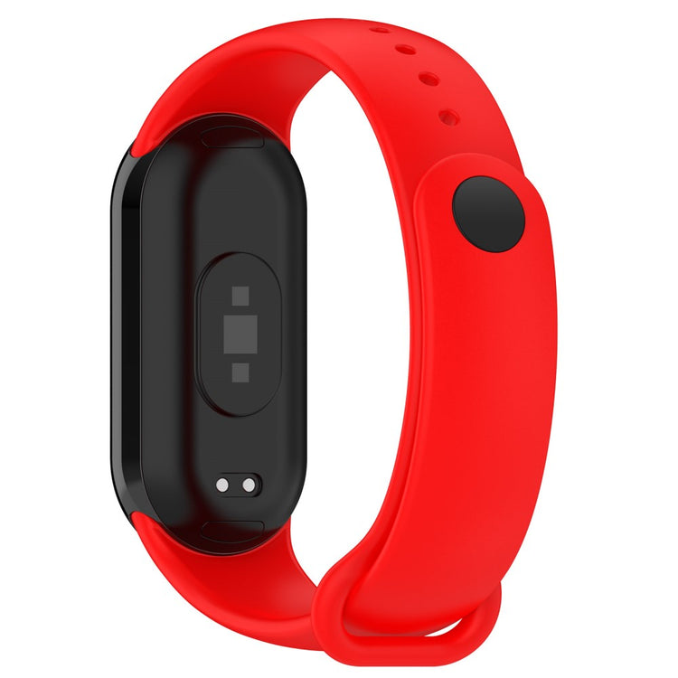 Vildt Flot Silikone Rem passer til Xiaomi Smart Band 8 - Rød#serie_4