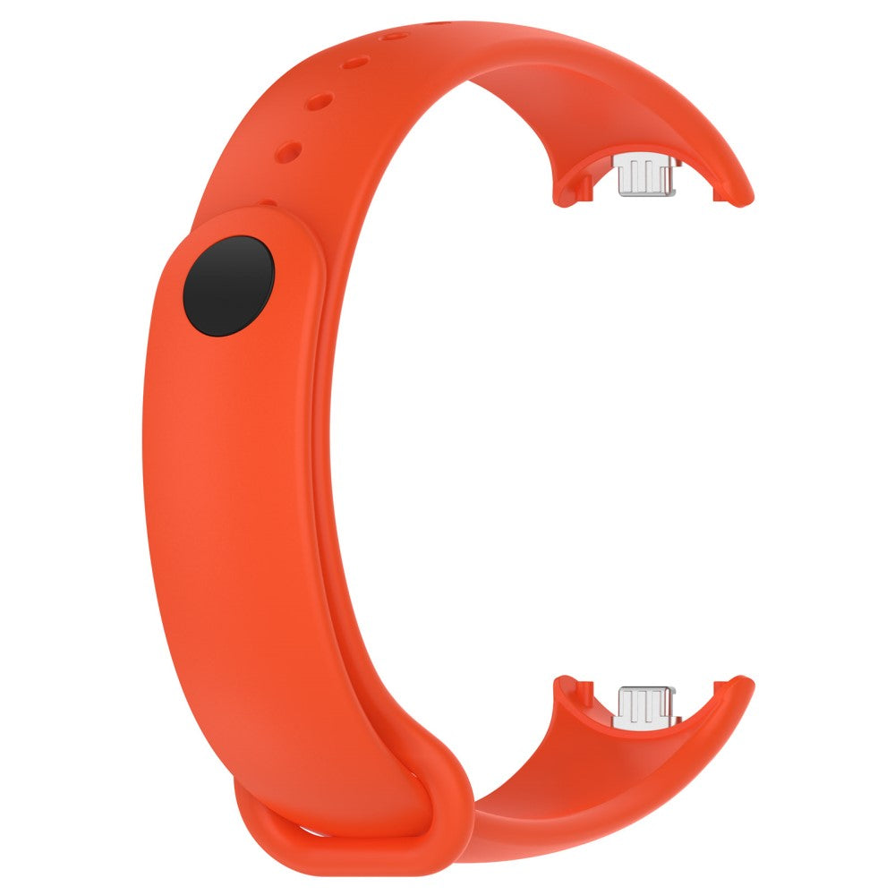 Vildt Flot Silikone Rem passer til Xiaomi Smart Band 8 - Orange#serie_8