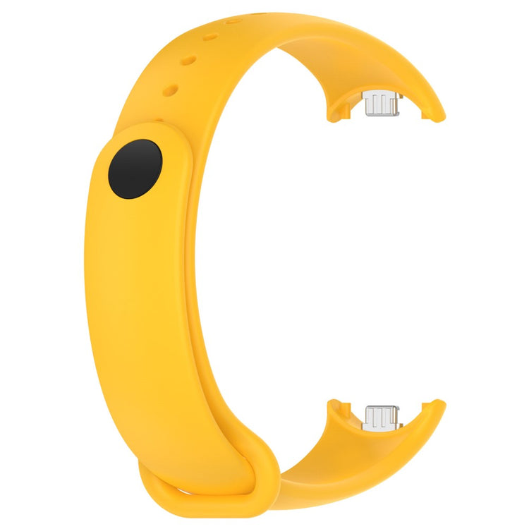 Vildt Flot Silikone Rem passer til Xiaomi Smart Band 8 - Gul#serie_9