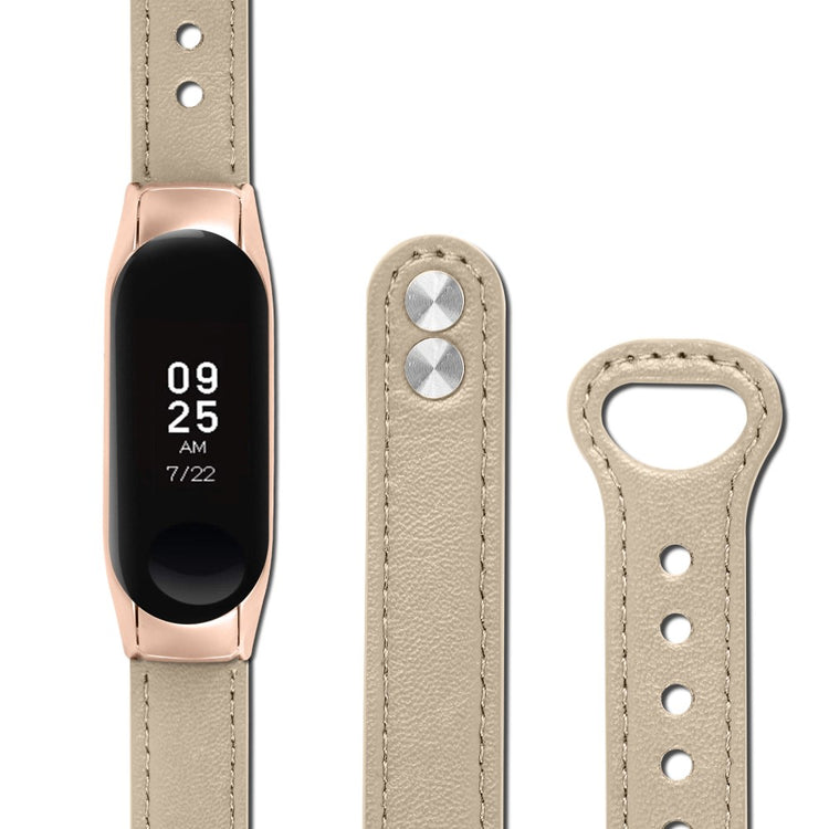 Mega Nydelig Ægte Læder Rem passer til Xiaomi Smart Band 8 - Brun#serie_3