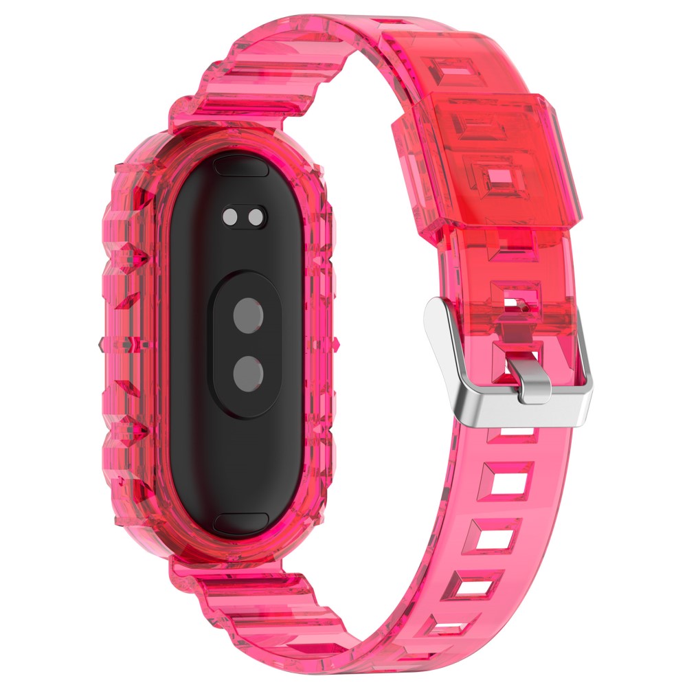 Helt Vildt Fint Silikone Rem passer til Xiaomi Smart Band 8 - Pink#serie_1