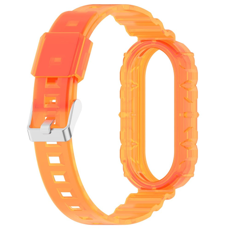 Helt Vildt Fint Silikone Rem passer til Xiaomi Smart Band 8 - Orange#serie_5