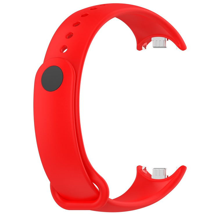 Mega Flot Silikone Rem passer til Xiaomi Smart Band 8 - Rød#serie_2