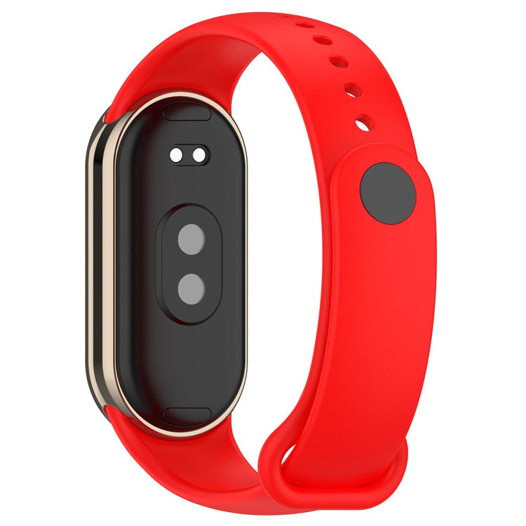 Mega Flot Silikone Rem passer til Xiaomi Smart Band 8 - Rød#serie_2