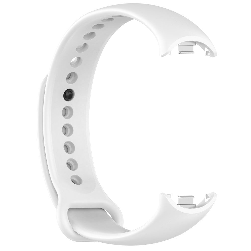 Mega Flot Silikone Rem passer til Xiaomi Smart Band 8 - Hvid#serie_4