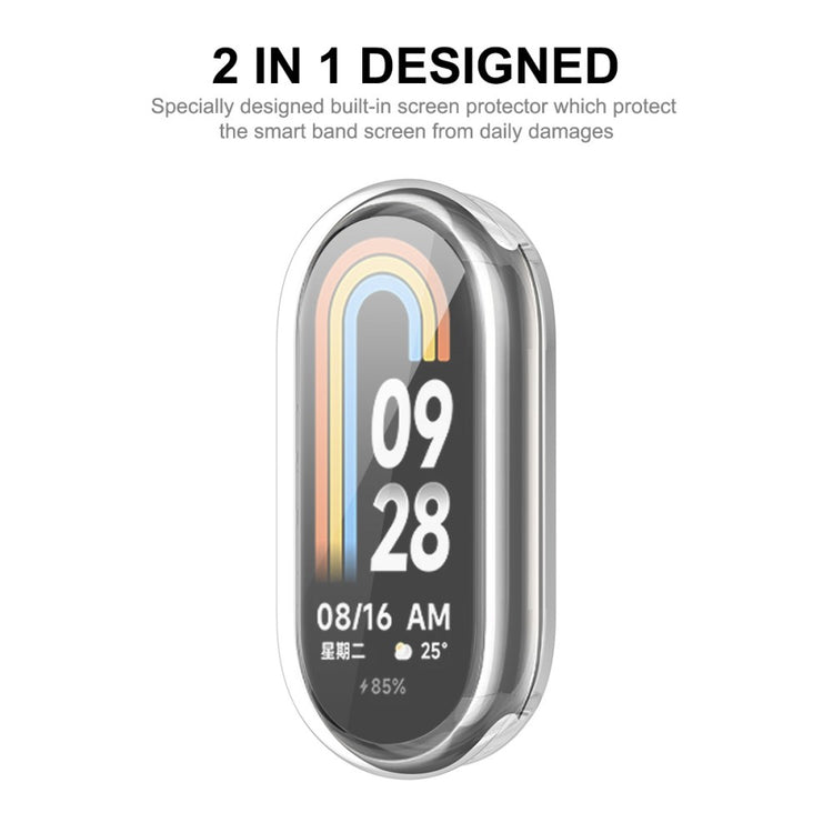 Vildt Godt Silikone Cover passer til Xiaomi Smart Band 8 - Gennemsigtig#serie_062