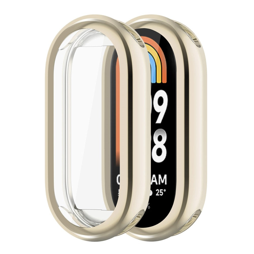 Super Pænt Silikone Cover passer til Xiaomi Smart Band 8 - Guld#serie_4
