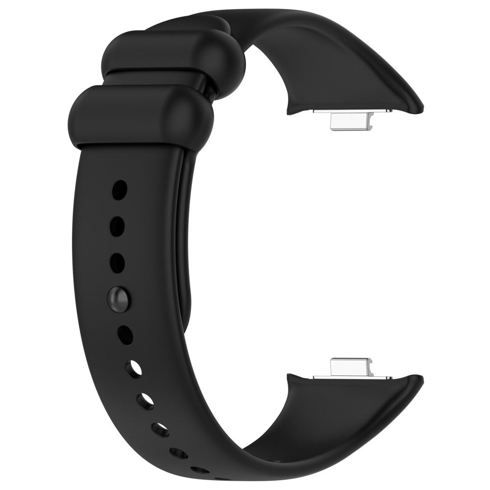 Vildt Hårdfør Silikone Rem passer til Xiaomi Smart Band 8 Pro - Sort#serie_1