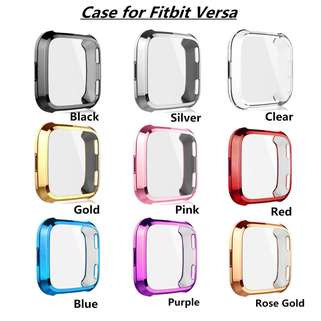 Godt Fitbit Versa Silikone Cover - Sort#serie_1