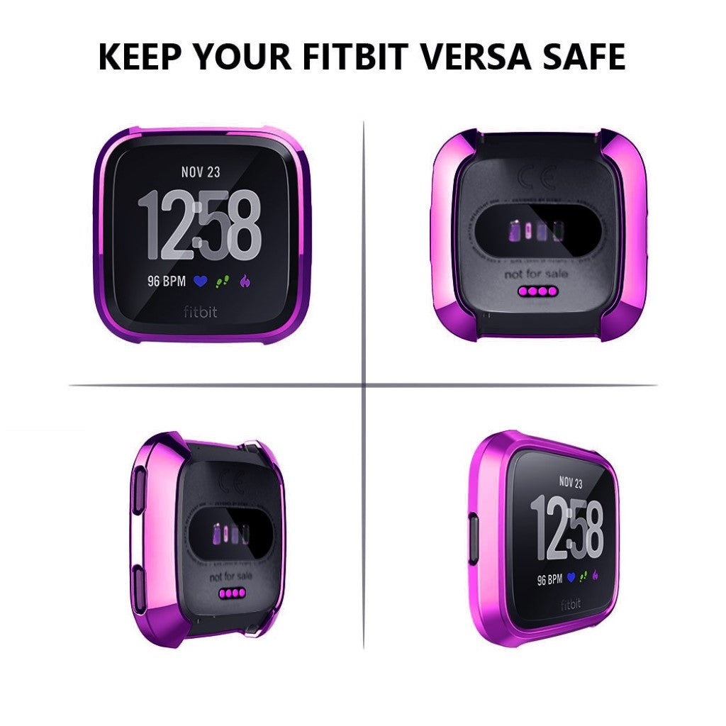 Godt Fitbit Versa Silikone Cover - Lilla#serie_8