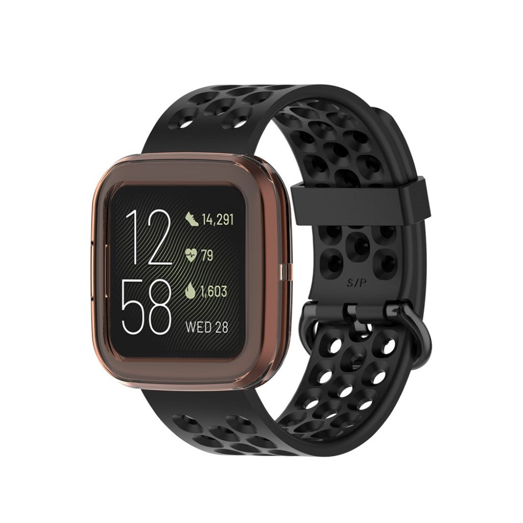 Super Godt Fitbit Versa 2 Silikone Cover - Orange#serie_1