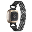 Super Ładny Fitbit Sense / Fitbit Versa 3 Metal I Stras Pasek