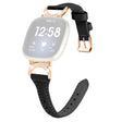 Stylowy Fitbit Smartwatch Skóra Naturalna I Stras Uniwersalne Pasek
