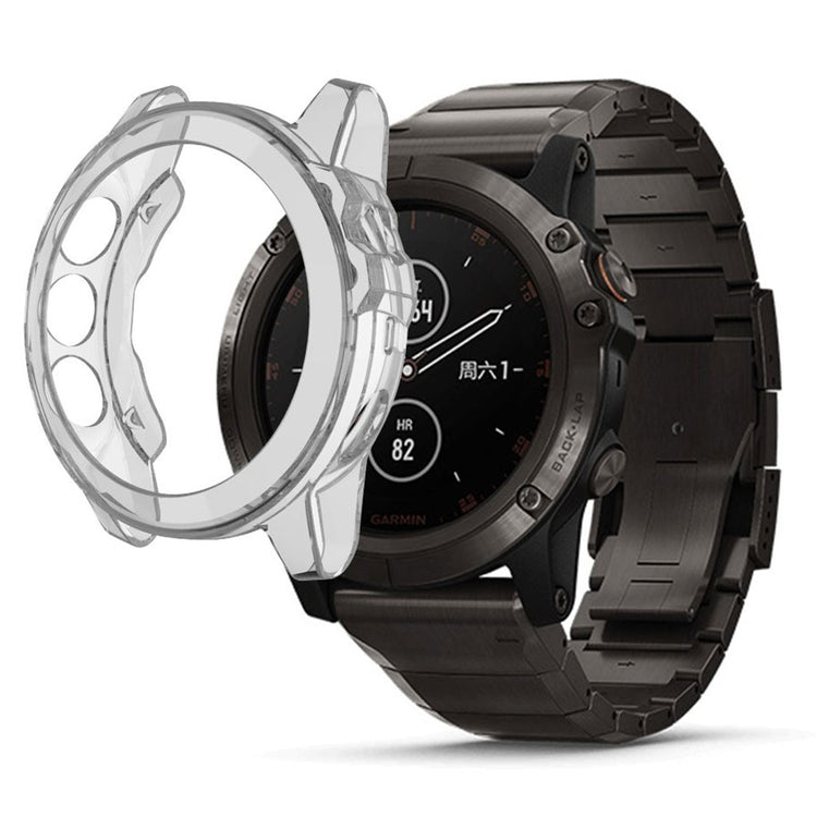 Super Godt Garmin Fenix 5X Silikone Cover - Sølv#serie_2