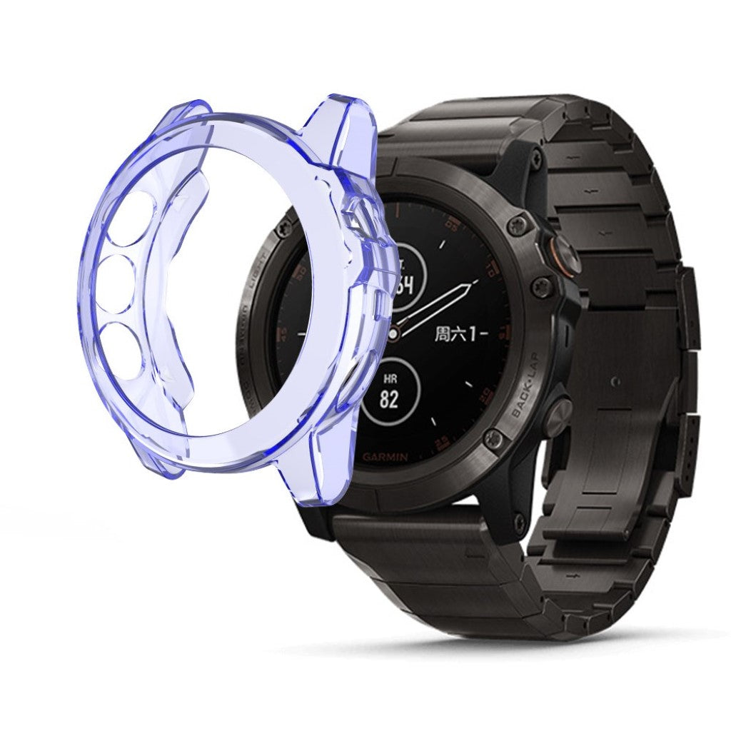 Super Godt Garmin Fenix 5X Silikone Cover - Blå#serie_5