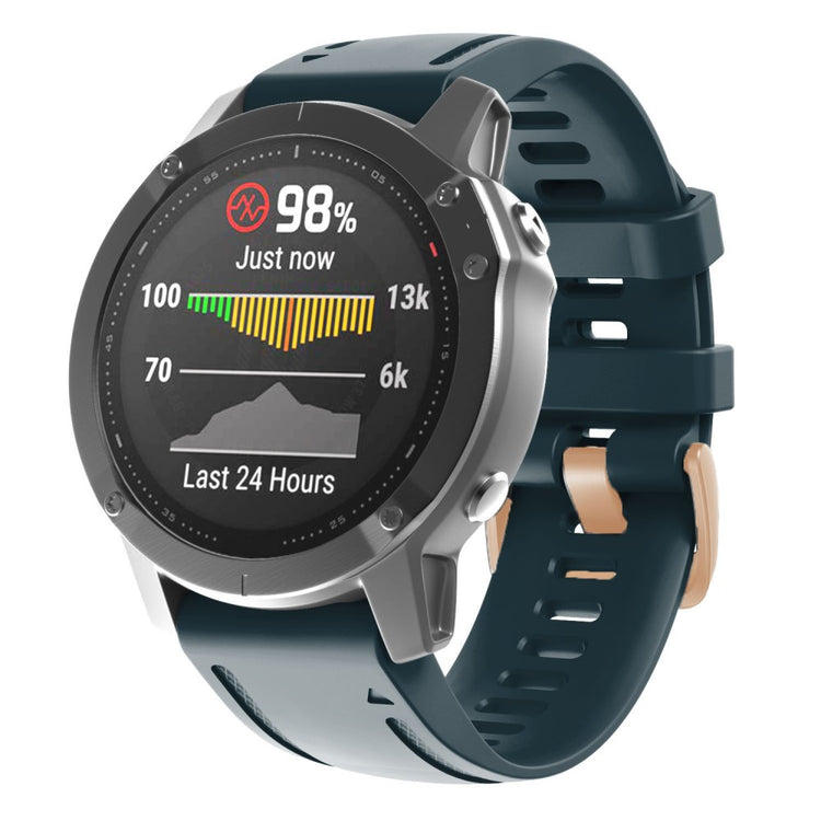 Meget Godt Silikone Universal Rem passer til Garmin Smartwatch - Blå#serie_3