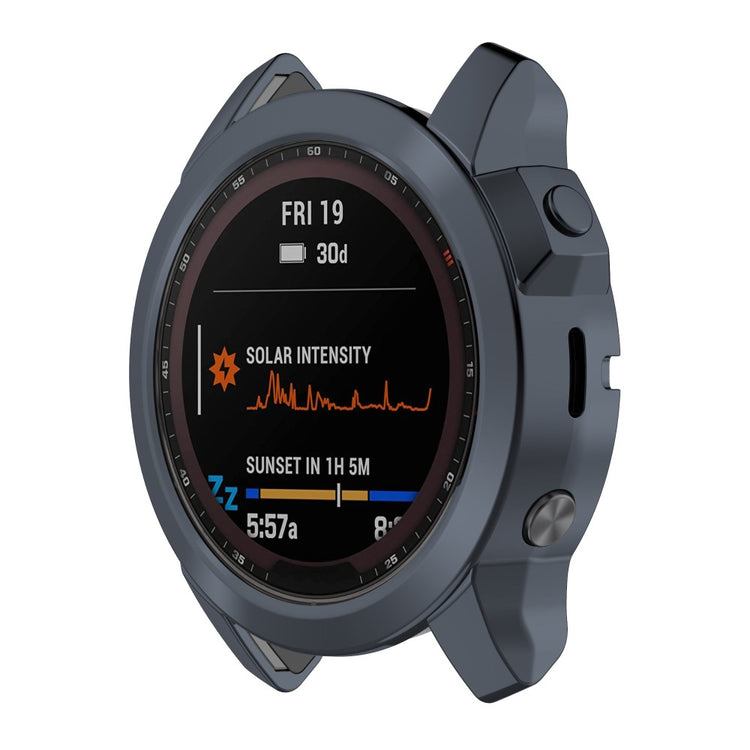 Mega Fint Silikone Cover til Garmin Fenix 7 - Sølv#serie_3