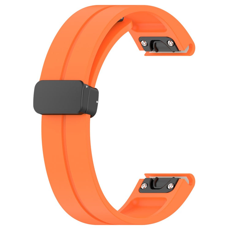 Udsøgt Metal Og Silikone Universal Rem passer til Smartwatch - Orange#serie_4