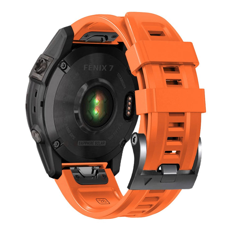 Super Skøn Silikone Universal Rem passer til Smartwatch - Orange#serie_3