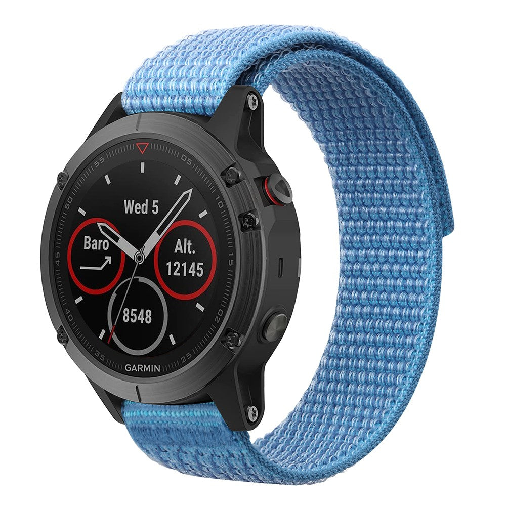 Superflot Nylon Universal Rem passer til Smartwatch - Blå#serie_2