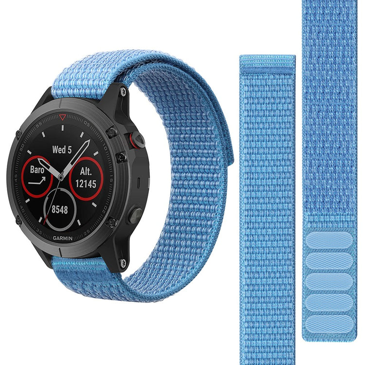 Superflot Nylon Universal Rem passer til Smartwatch - Blå#serie_2