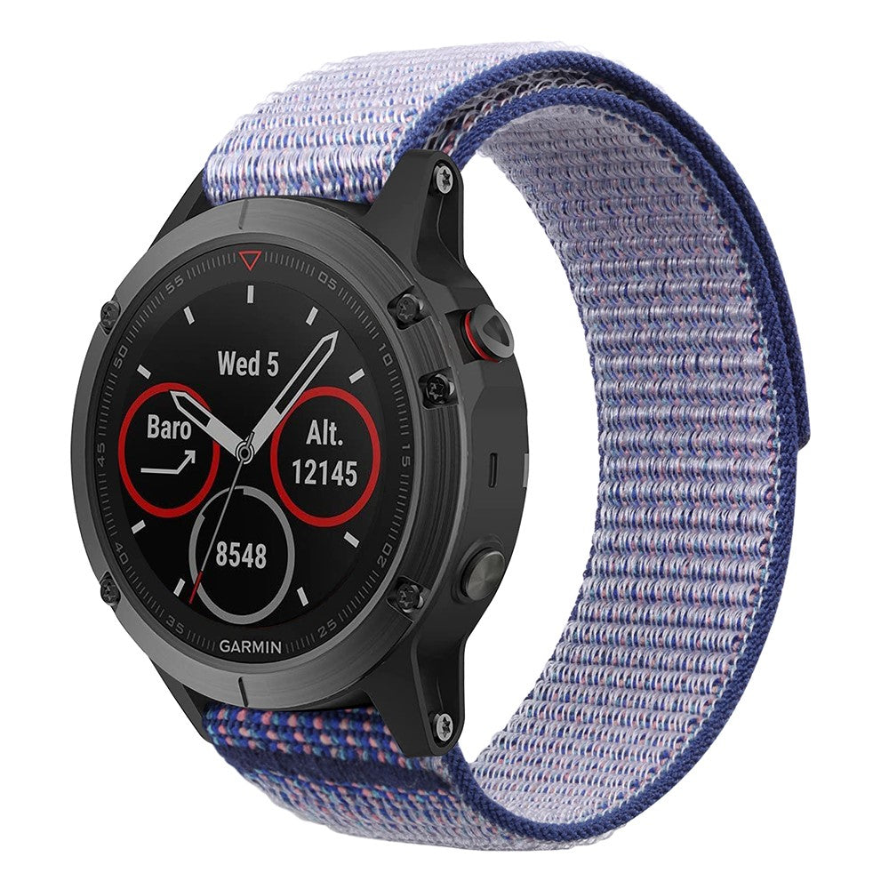 Superflot Nylon Universal Rem passer til Smartwatch - Lilla#serie_3