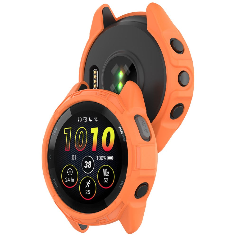 Beskyttende Silikone Bumper passer til Garmin Forerunner 265S - Orange#serie_1