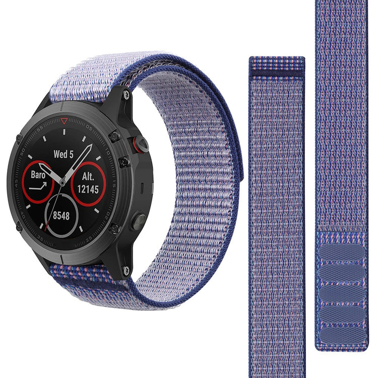 Vildt Sejt Nylon Universal Rem passer til Smartwatch - Lilla#serie_2