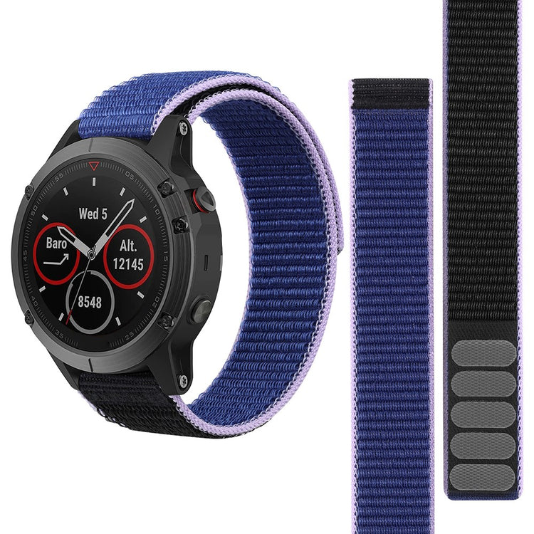 Vildt Sejt Nylon Universal Rem passer til Smartwatch - Blå#serie_4