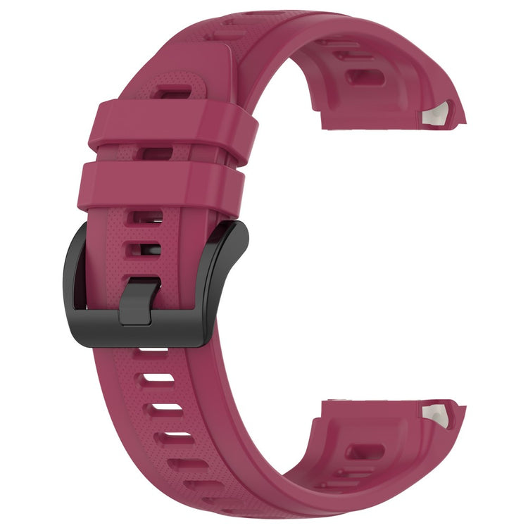 Metal Og Silikone Universal Rem passer til Garmin Approach S70 (42mm) / Garmin Approach S70 Series - Rød#serie_7